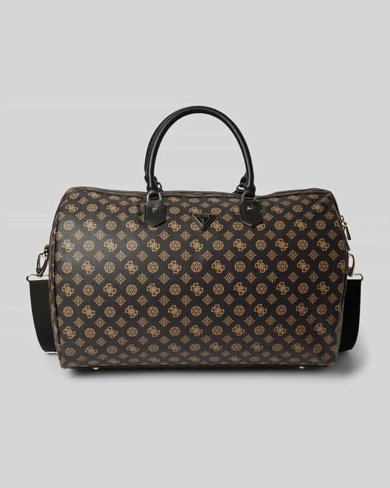 Guess Weekender mit Label-Applikation Dunkelbraun