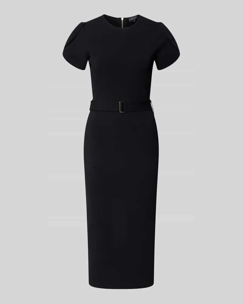 Ted Baker Slim Fit Midikleid aus Viskose-Mix Modell 'JULIANY Black