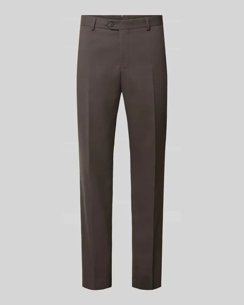 Selected Slim Fit Anzughose mit Woll-Anteil Modell 'SLIM-NEIL Dunkelbraun