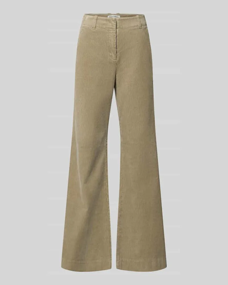 Marc O'Polo Flared Fit Cordhose aus Baumwoll-Mix Schilf