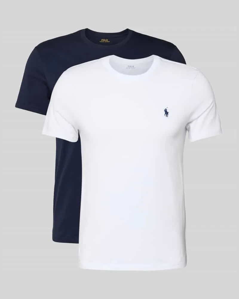 Ralph Lauren T-Shirt mit Label-Stitching Marine