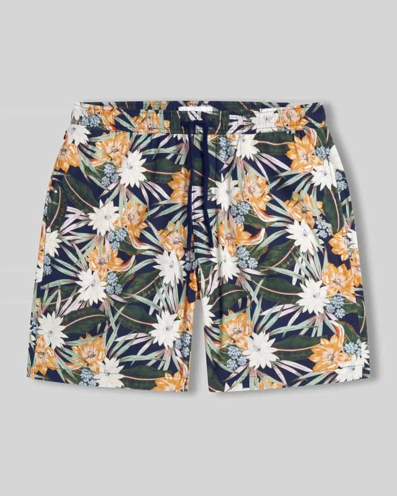 Tommy Hilfiger Regular Fit Shorts aus Baumwoll-Lyocell-Mix Modell 'DOVER Marine