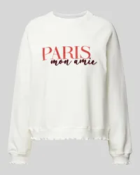 Rich&Royal Sweatshirt mit Statement-Print Offwhite