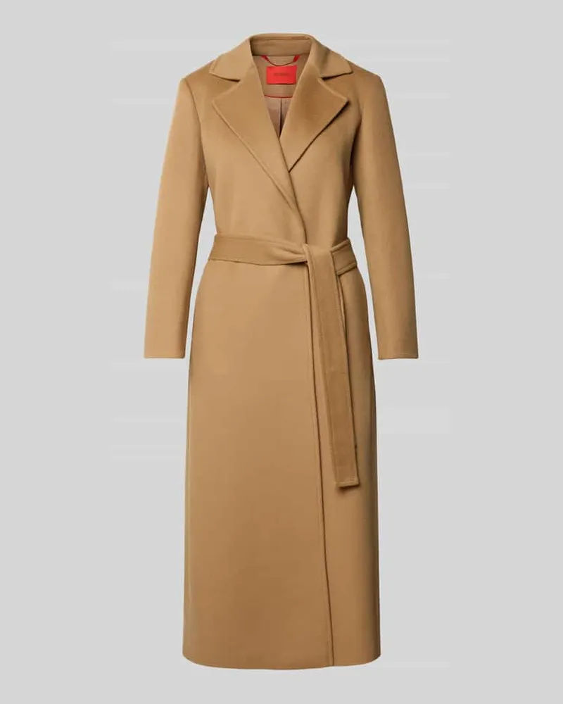 MAX&Co. Regular Fit Wollmantel mit Reverskragen Modell 'LONGRUN Camel