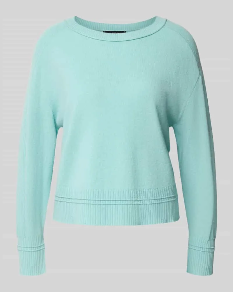 Marc Cain Strickpullover mit gerippten Abschlüssen Mint