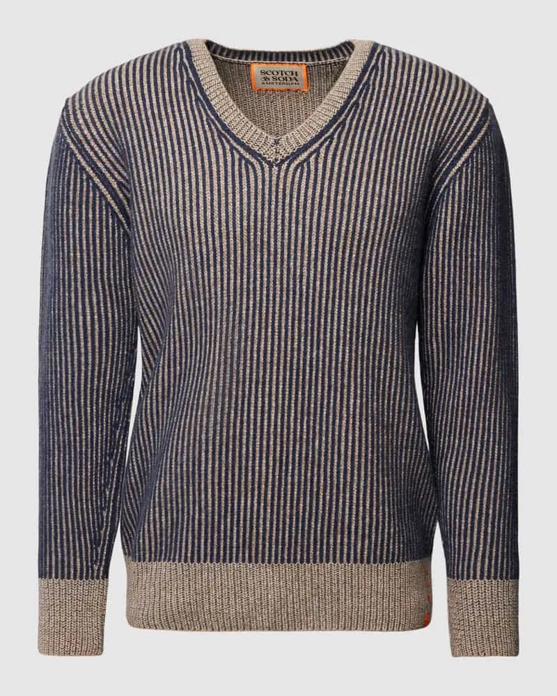 Scotch&Soda Strickpullover mit mit Woll- und Kaschmir-Anteil Marine