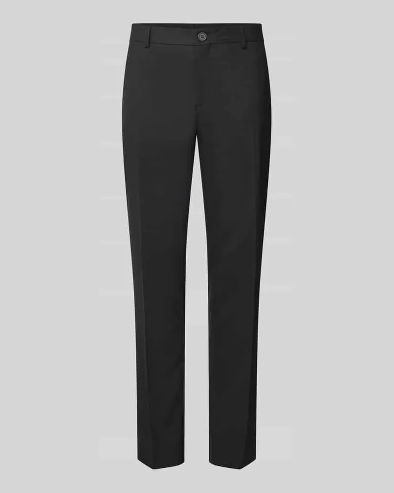 Selected Homme Hose mit Bügelfalten Black