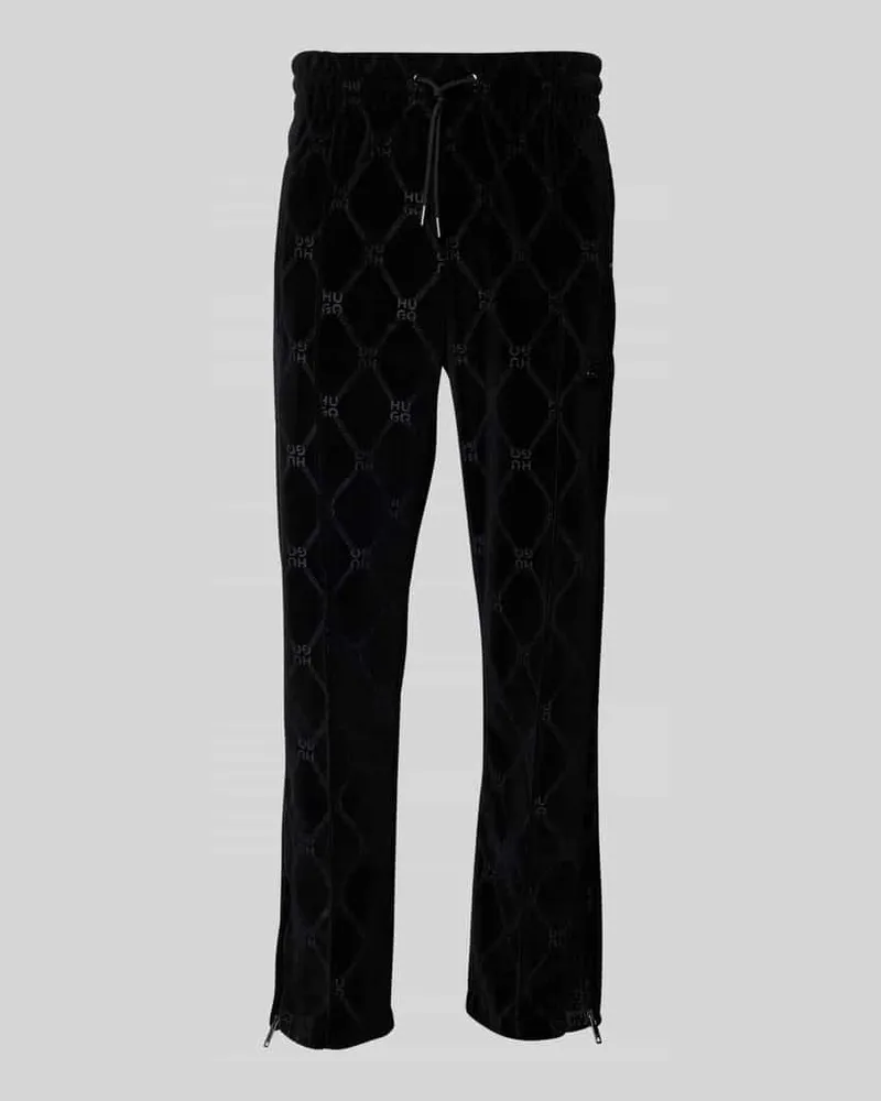 HUGO BOSS Sweatpants mit elastischem Bund Modell 'Dislaco Black
