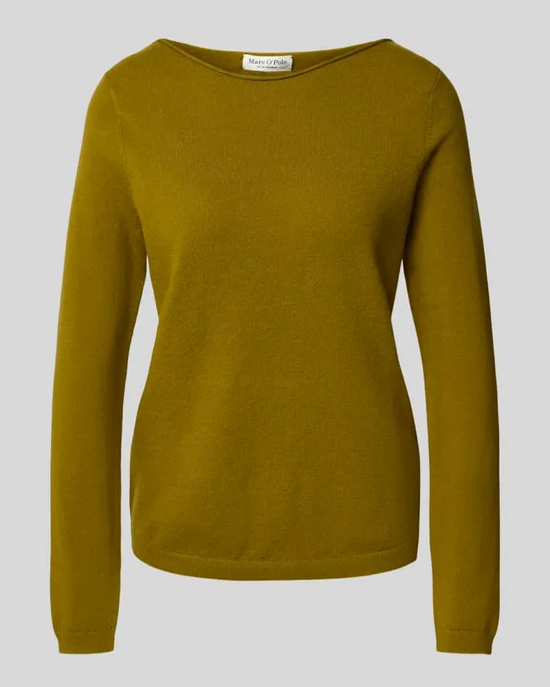 Marc O'Polo Regular Fit Strickpullover mit Schurwoll-Anteil Hellgruen
