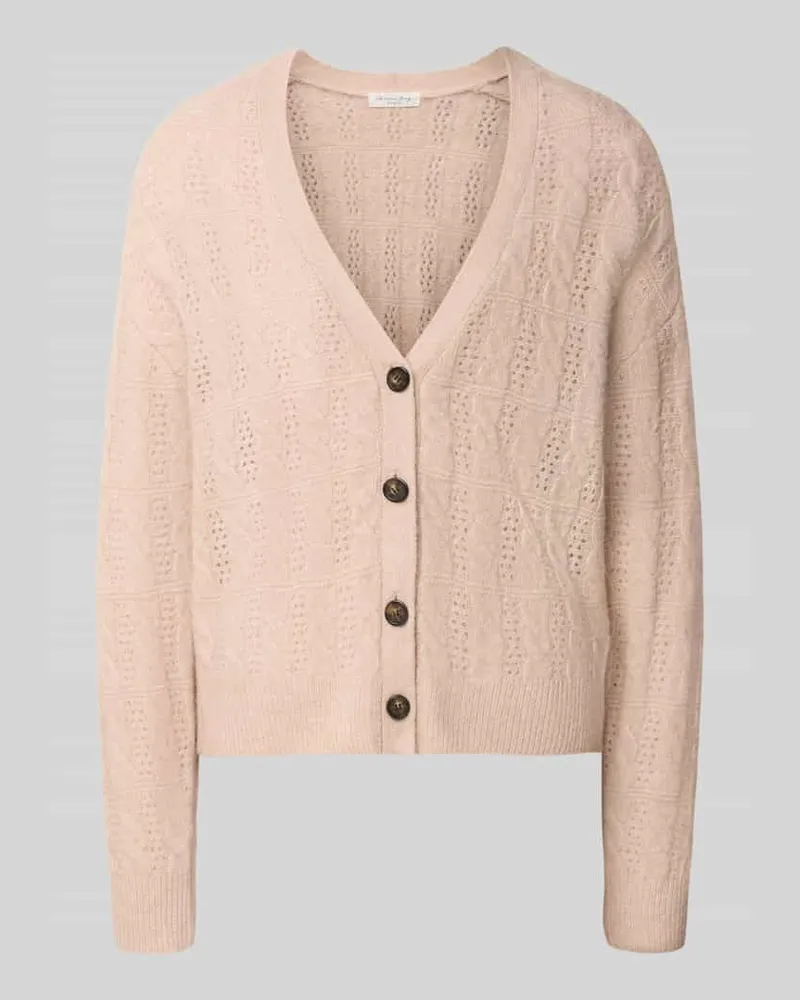 Christian Berg Regular Fit Cardigan aus Alpaka-Mix Beige