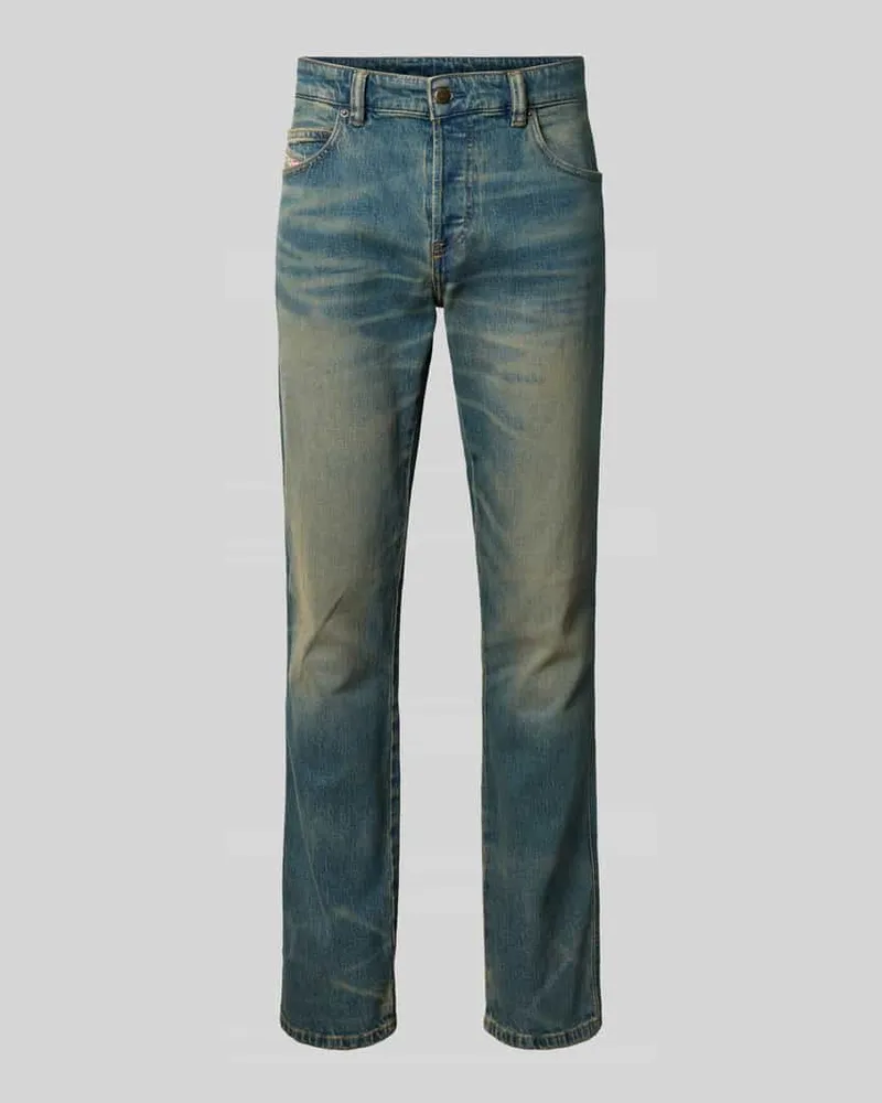 Diesel Low Waist Slim Fit Jeans mit Label-Patch Jeansblau