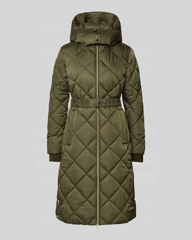 S.Oliver Regular Fit Steppmantel mit Zweiwege-Reißverschluss Khaki