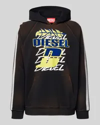 Diesel Hoodie mit Label-Print Black