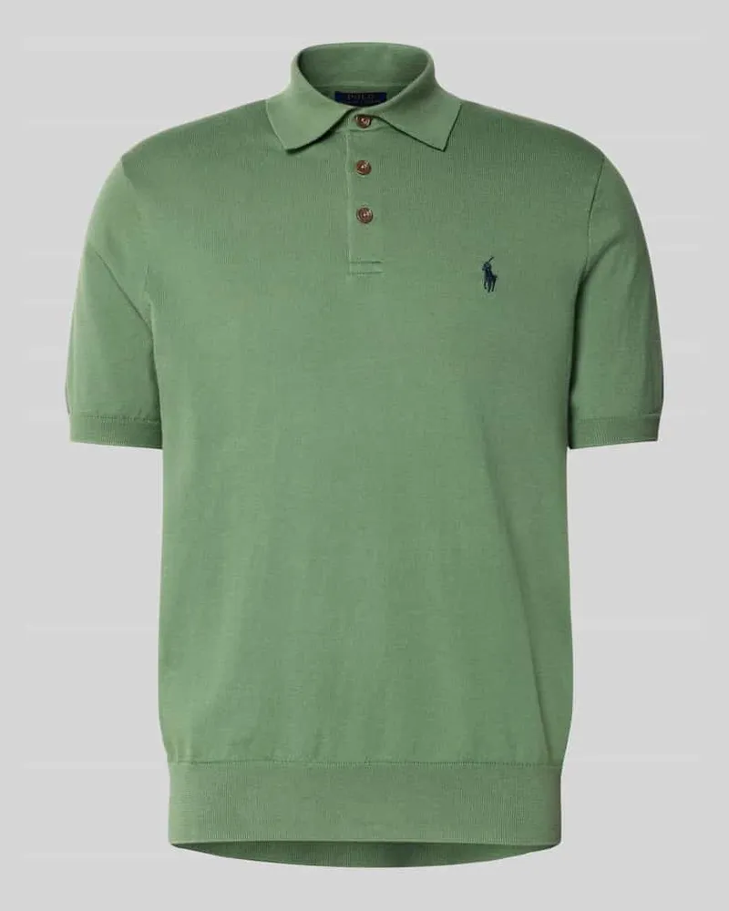 Ralph Lauren Regular Fit Poloshirt mit Label-Stitching Gruen
