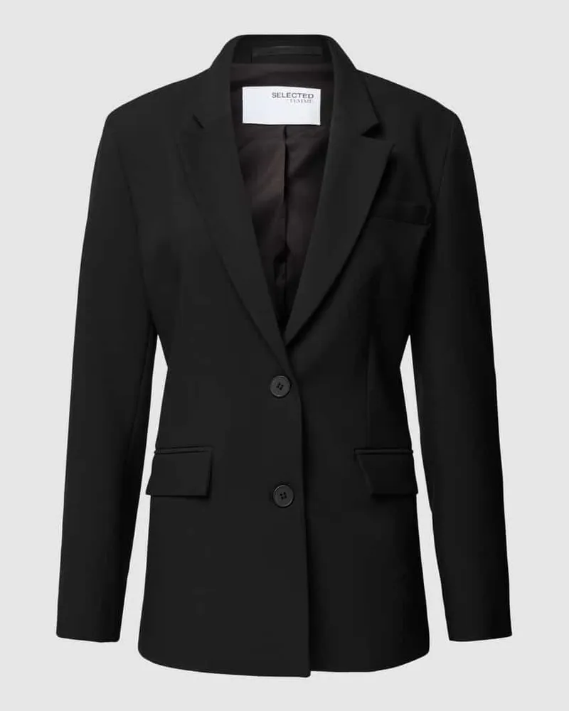 Selected Blazer mit Pattentaschen Modell 'RITA Black
