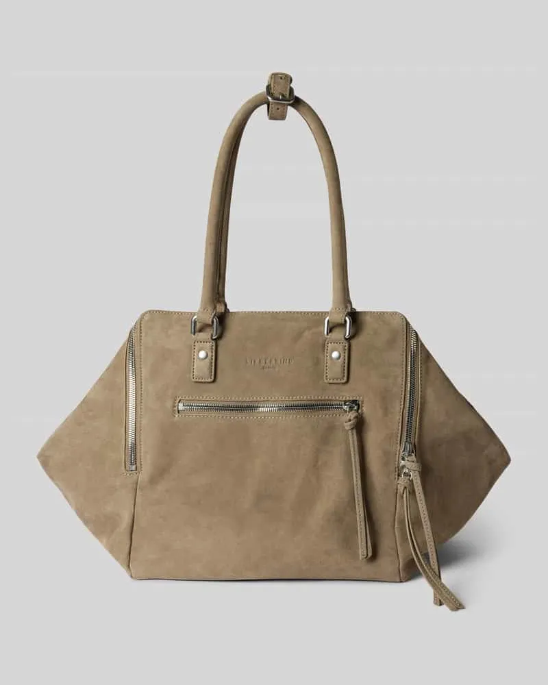 Liebeskind Satchel Bag mit Label-Prägung Modell 'KAYLA Hellgrau