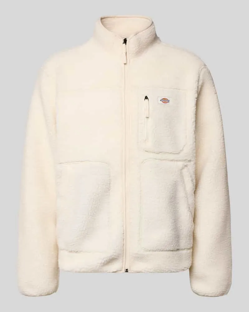 Dickies Sweatjacke aus Teddyfell Offwhite