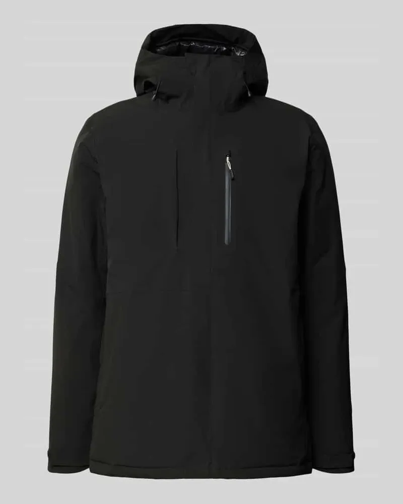 Icepeak Parka mit Kapuze und Ärmelriegeln Modell 'BAKERHILL Black