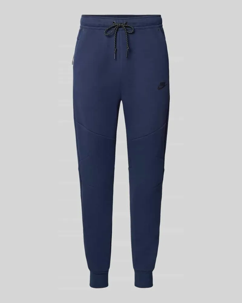 Nike Slim Fit Sweathose aus Baumwoll-Mix Dunkelblau