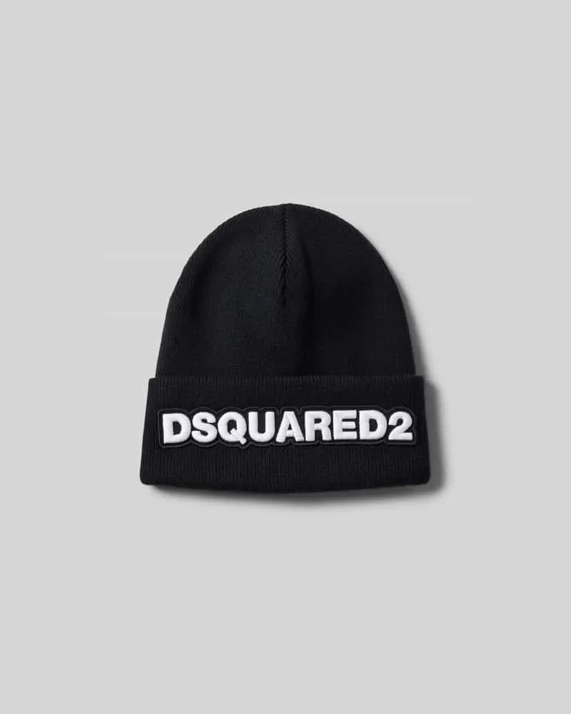 Dsquared2 Beanie mit Label-Detail Black