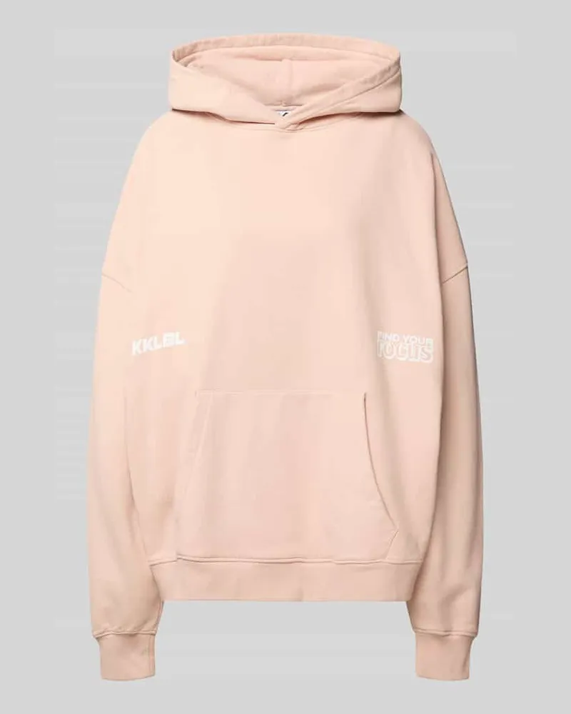 Karo Kauer Oversized Hoodie mit Känguru-Tasche Rose
