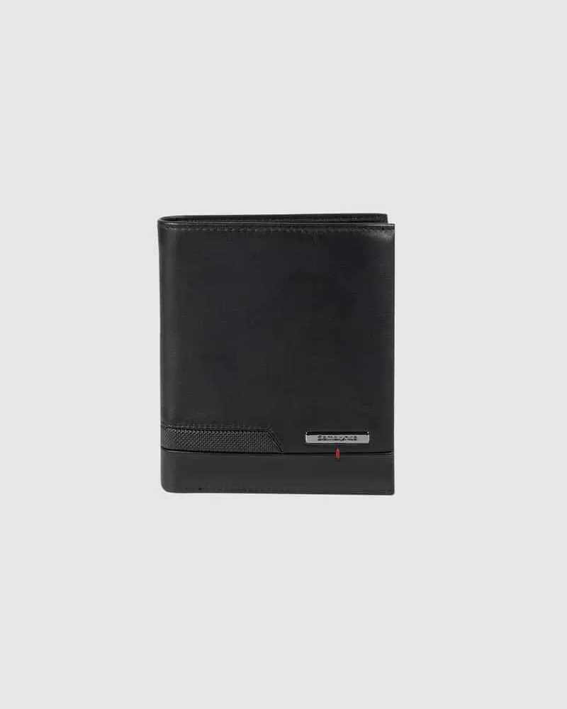 Samsonite Portemonnaie aus Leder - RFID-blocking Black