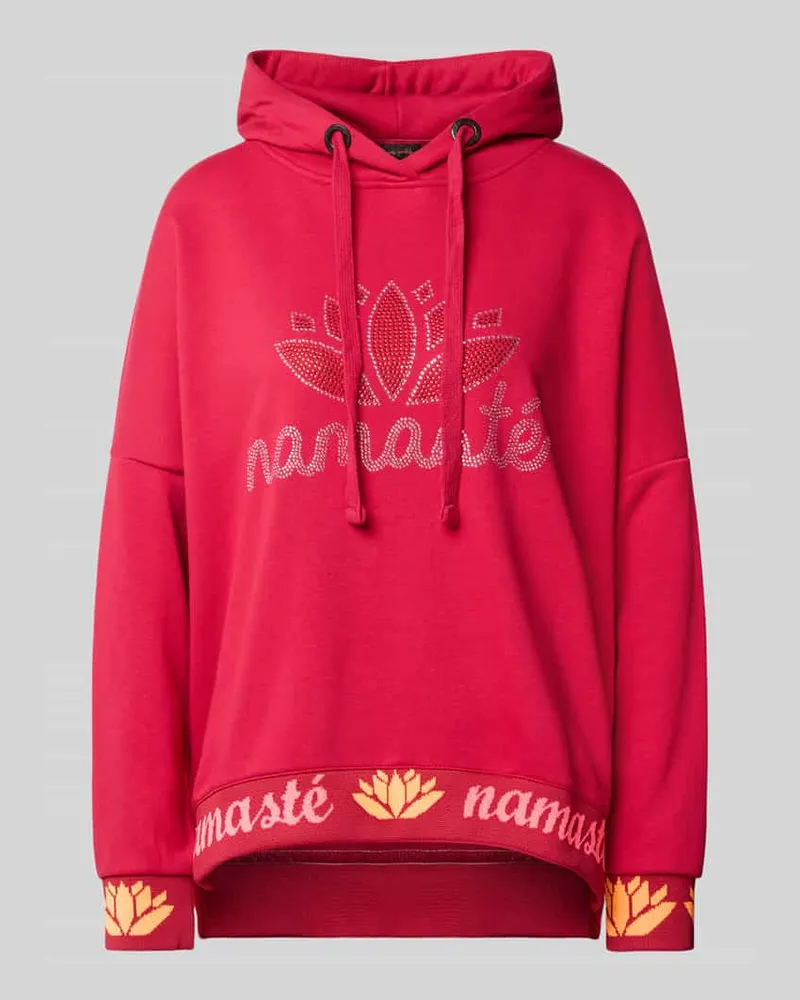 Miss Goodlife Oversized Hoodie aus reiner Baumwolle Modell 'Namasté Pink