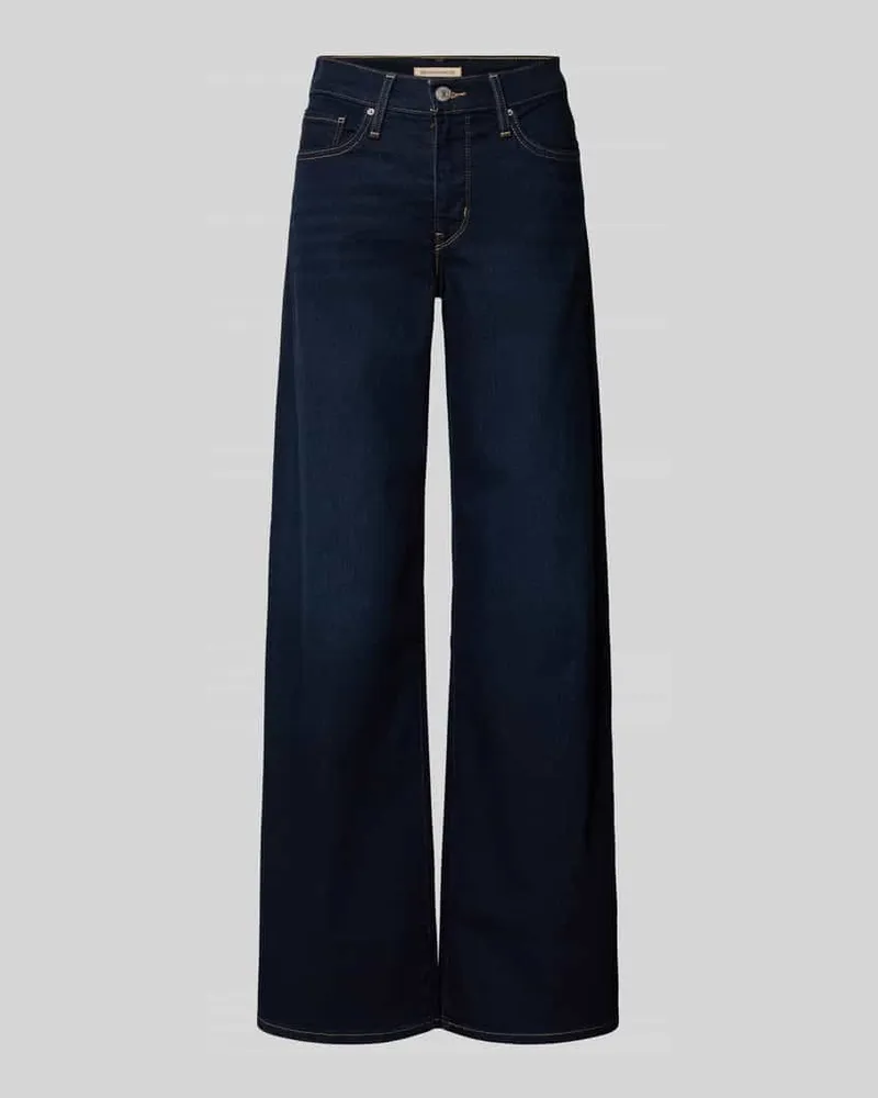 Levi's Jeans mit weitem Bein und Eingrifftaschen Modell '318 Marine