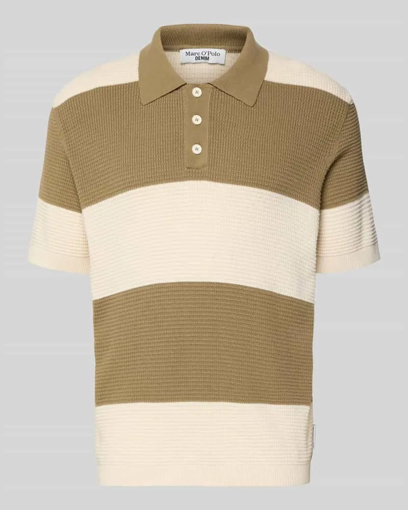 Marc O'Polo Regular Fit Poloshirt aus reiner Baumwolle Beige