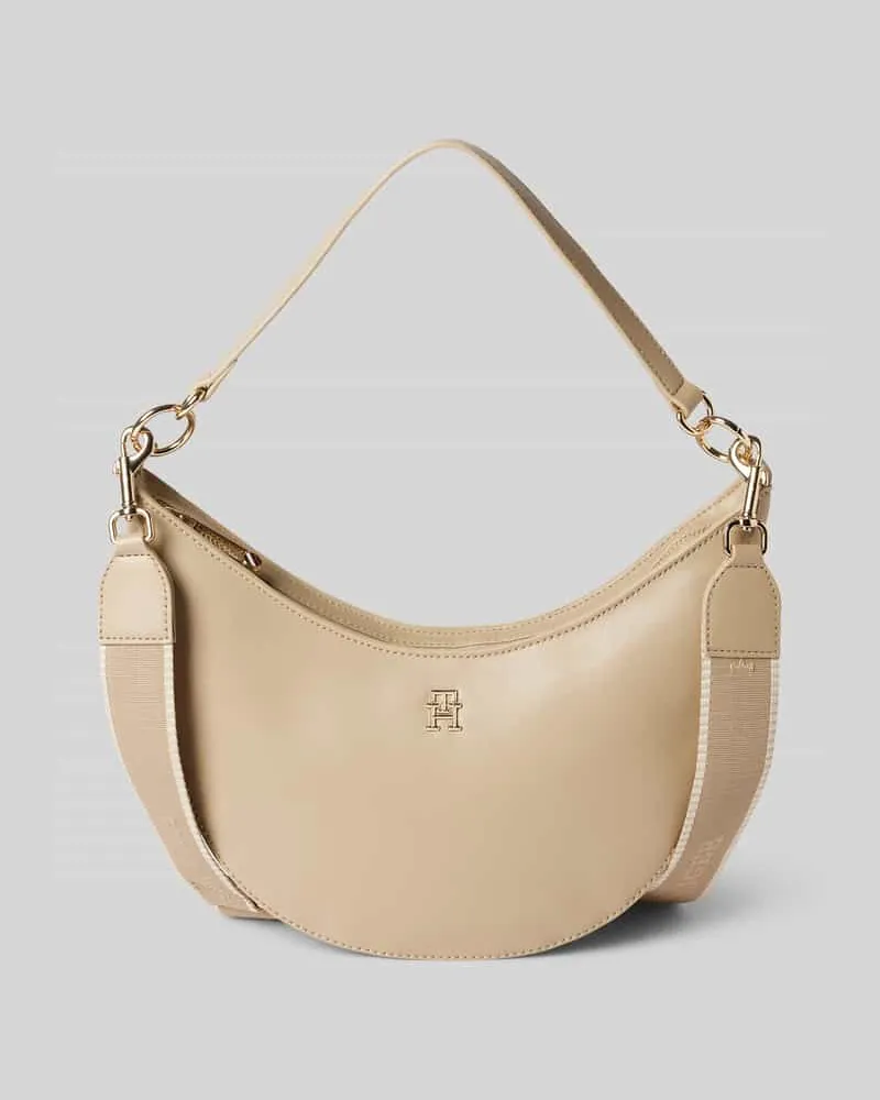 Tommy Hilfiger Handtasche mit Label-Applikation Beige