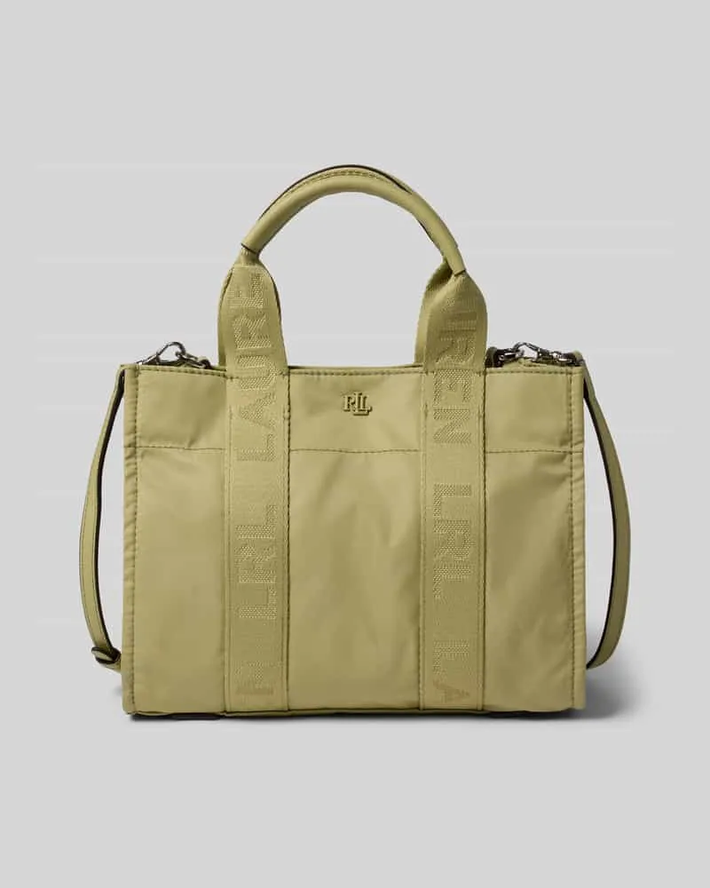 Ralph Lauren Tote Bag mit Tragehenkel Modell 'STEVIE Oliv