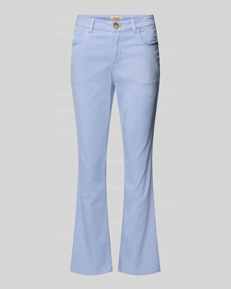 Mos Mosh Flared Fit Jeans mit Lyocell-Anteil Modell 'Ashley Hellblau