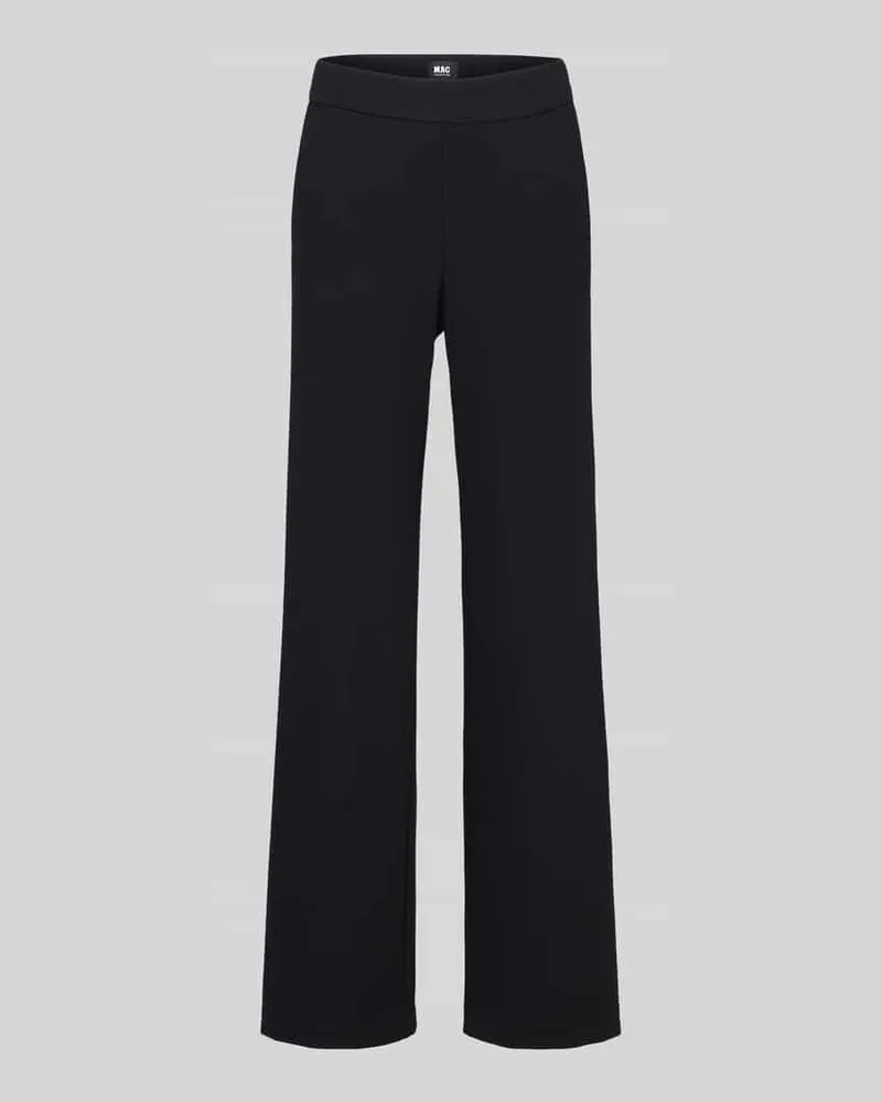 MAC Jeans Wide Leg Hose aus Viskose-Mix Modell 'Chiara Black