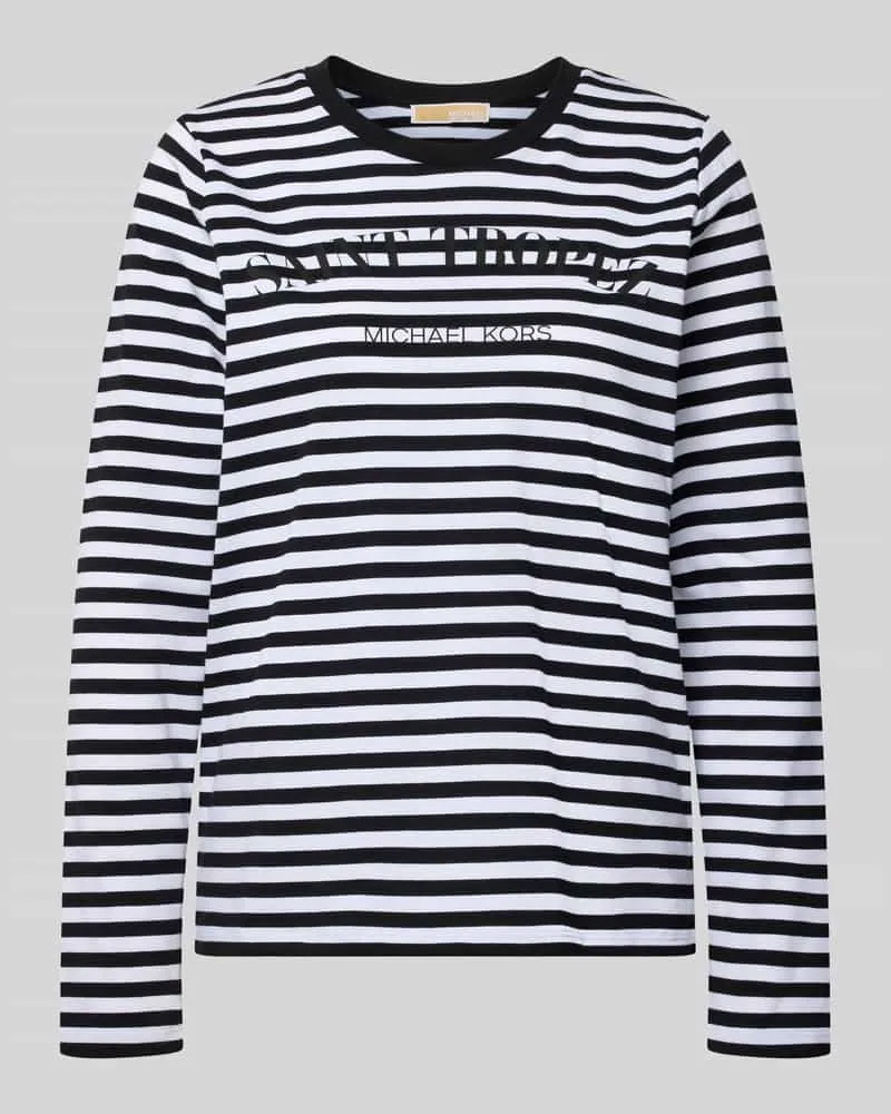 Michael Kors Longsleeve mit Rundhalsausschnitt Weiss