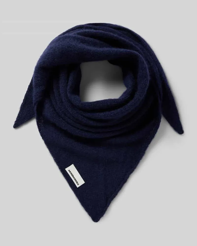 Armedangels Schal aus reiner Wolle Modell 'BRYANAA Dunkelblau