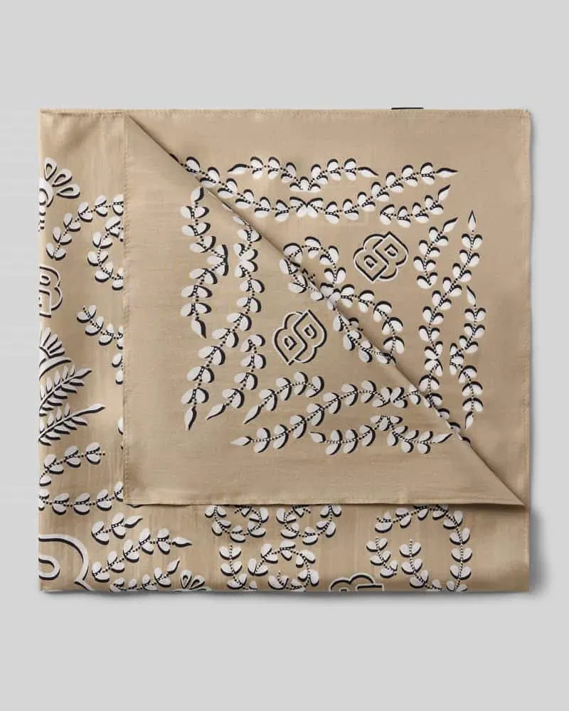 HUGO BOSS Tuch aus reiner Seide Modell 'VINCENCY Beige