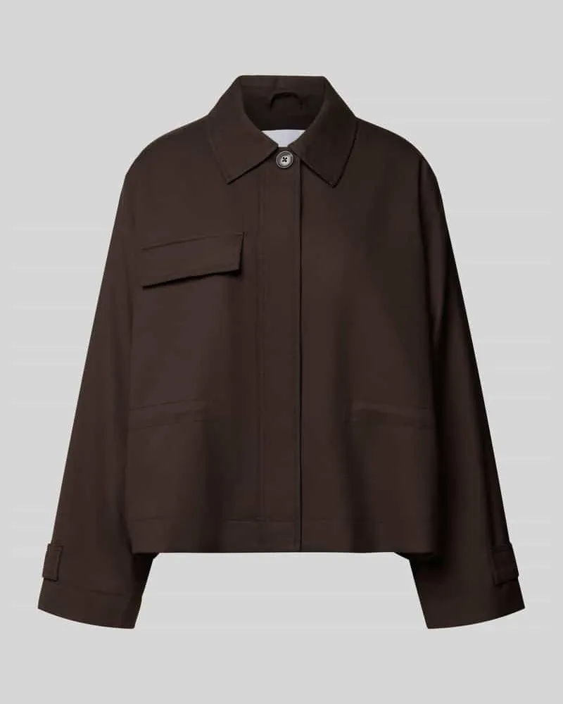 Samsøe & Samsøe Jacke mit Umlegekragen Modell 'LIXA Schoko