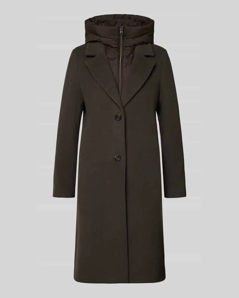 cinque Regular Fit Wollmantel mit Kaschmir-Anteil Modell 'MIRA Dunkelbraun