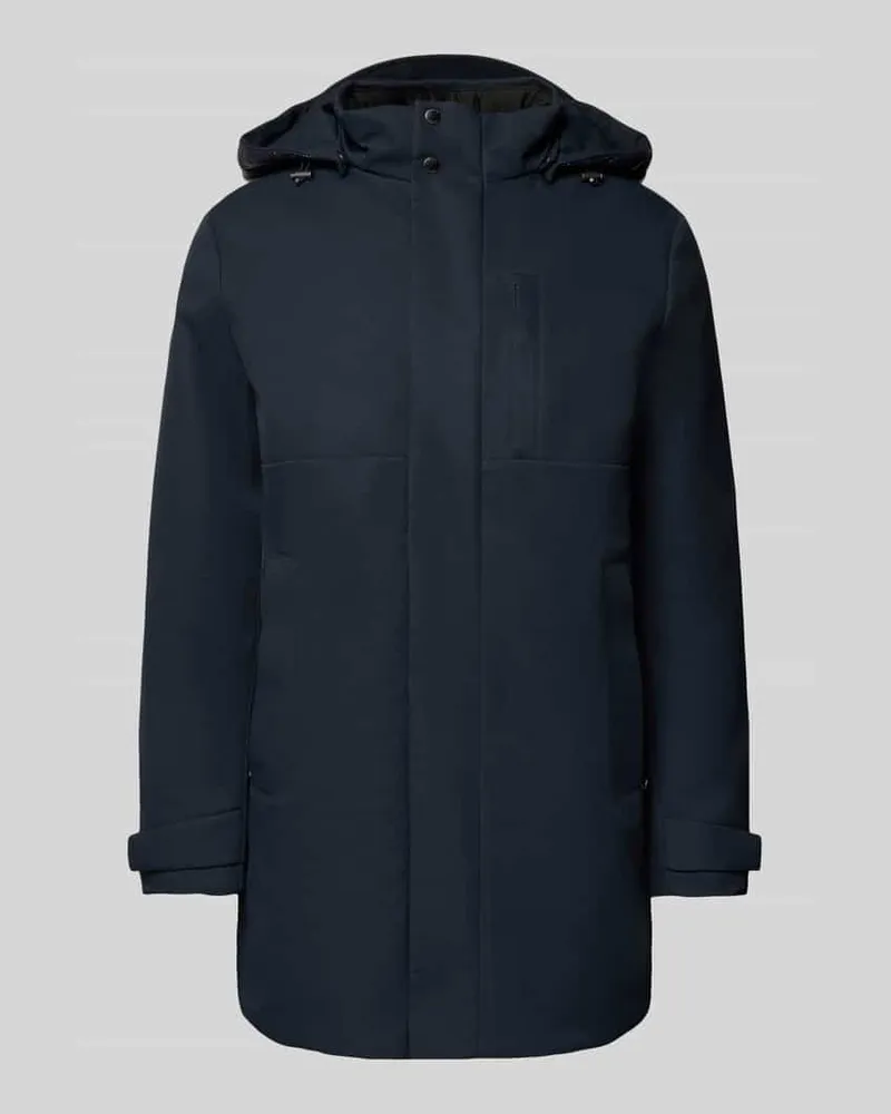 Geox Regular Fit Parka mit Reißverschlusstaschen Modell 'AERANTIS Marine