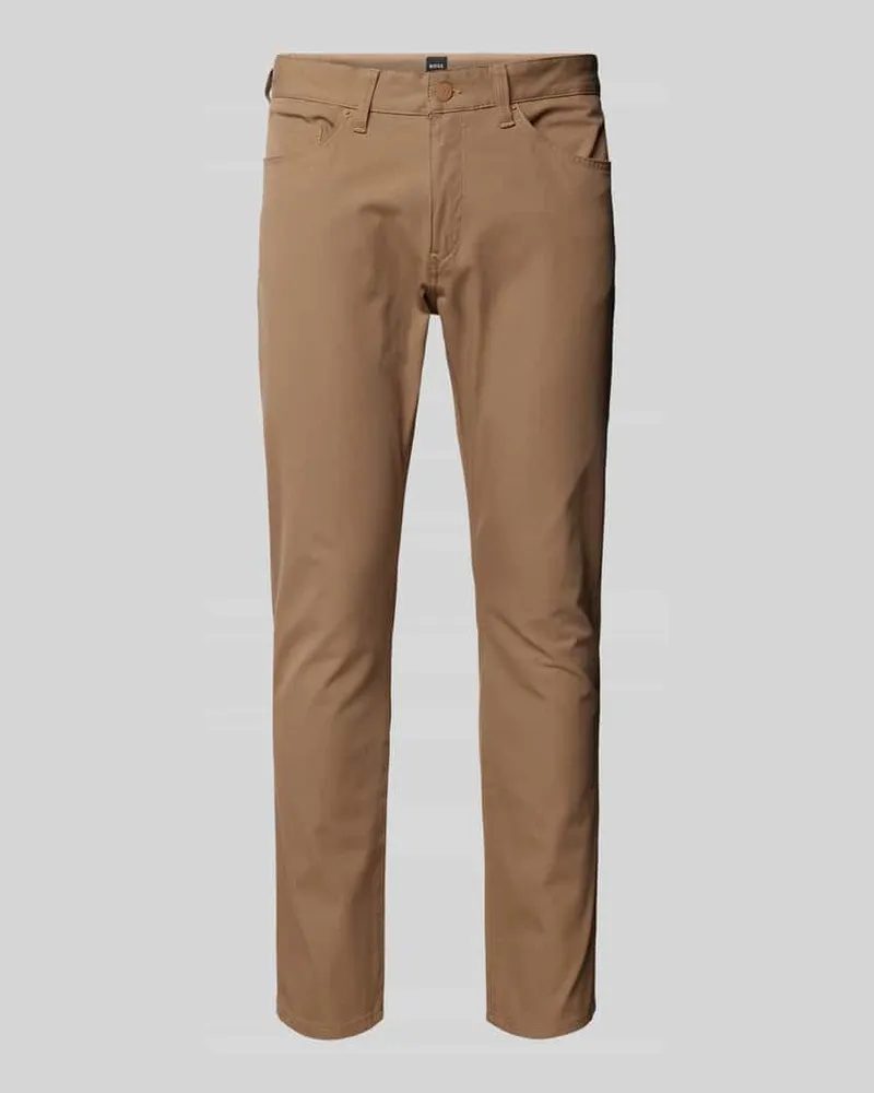 HUGO BOSS Hose im 5-Pocket-Design Modell 'Delaware Beige