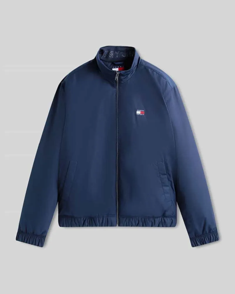Tommy Hilfiger Regular Fit Blouson mit Label-Patch Dunkelblau