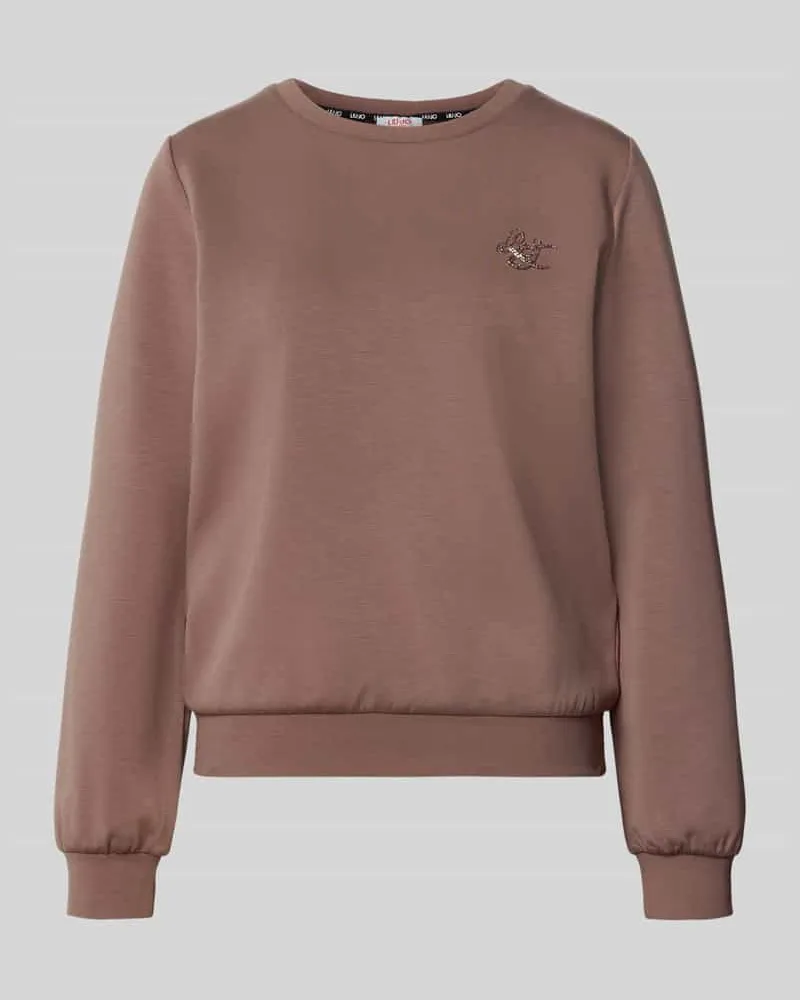 Liu Jo Relaxed Fit Sweatshirt aus Viskose-Mix Modell 'Felpa Altrosa