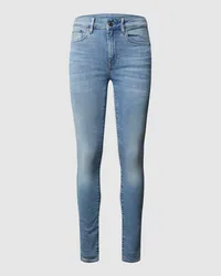 G-STAR RAW High Waist Skinny Fit Jeans mit Stretch-Anteil Modell '3301 Jeansblau