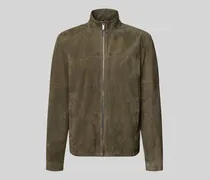 Regular Fit Lederjacke aus echtem Ziegenvelours Modell 'JIMMY-S