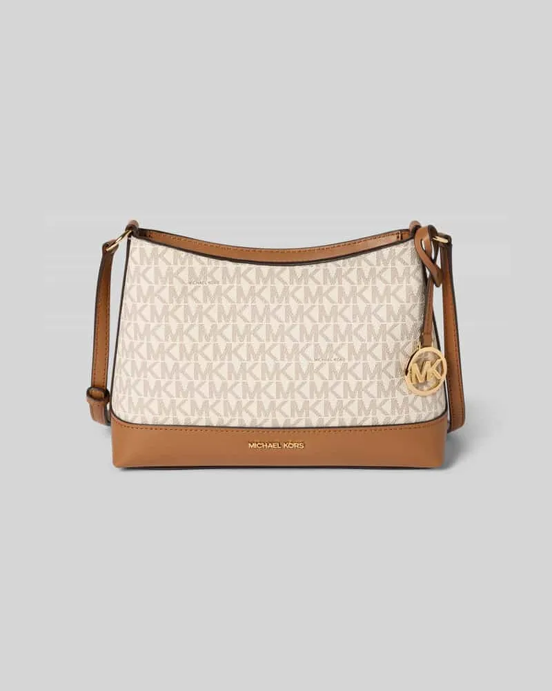 Michael Kors Handtasche mit Logo-Muster Modell 'ANDIE Ecru