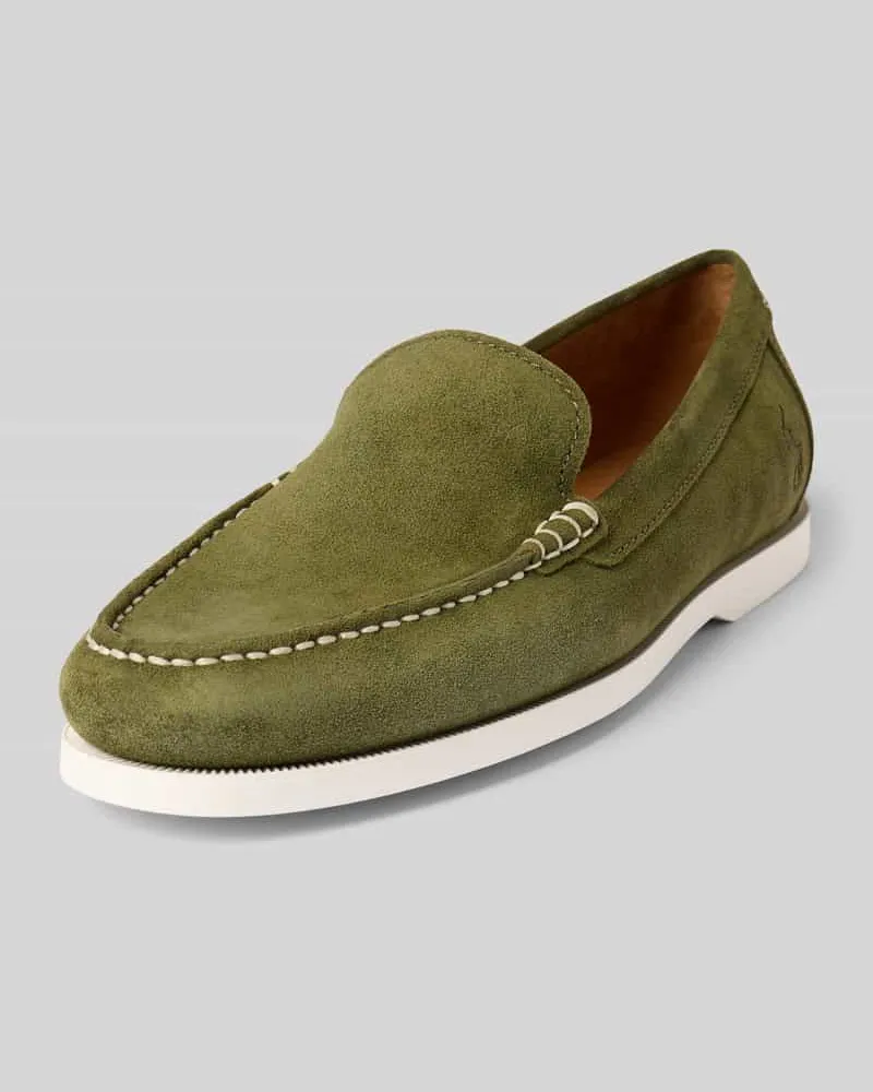 Ralph Lauren Loafers mit Logo-Detail Modell 'MERTON VENETIAN Dunkelgruen