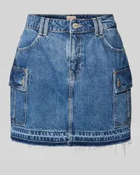 Guess Jeansrock mit Fransen Modell 'VIVETTE Jeansblau