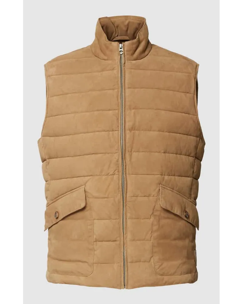 Ralph Lauren Weste aus Ziegenleder Khaki