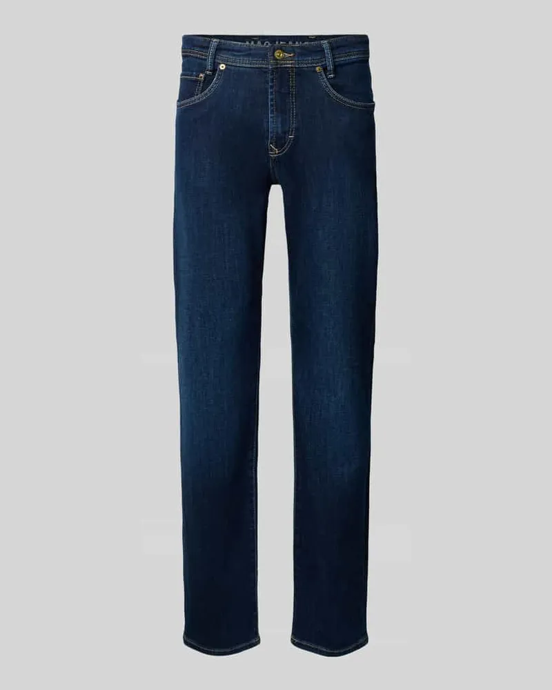 MAC Jeans Modern Fit Jeans aus Baumwoll-Mix Modell 'Arne Jeansblau