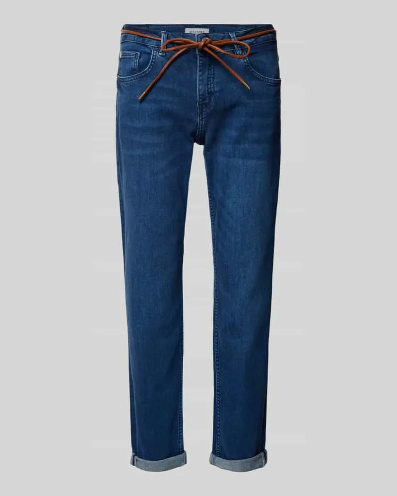 Rosner Regular Fit Jeans mit Bindegürtel Modell 'MASHA GIRLFRIEND Blau
